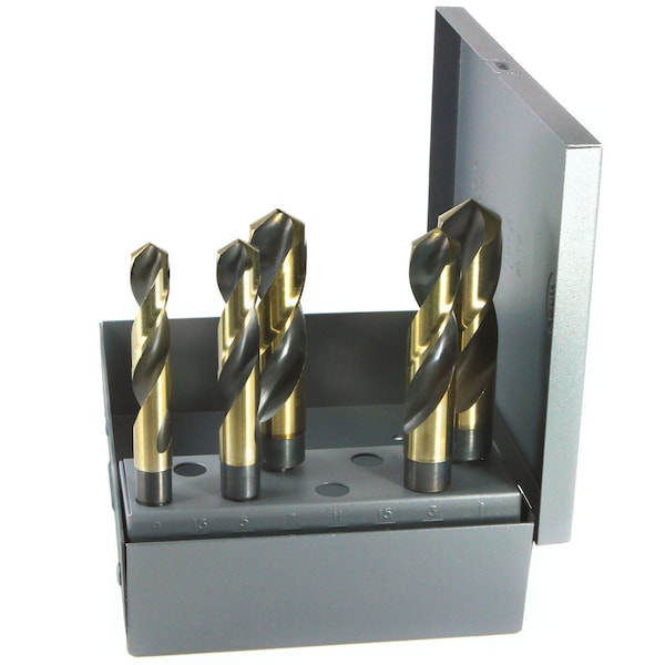 5PC COBALT DRILL BIT SET 9/16-1" BY 8ths